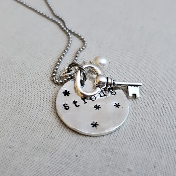 STRONG Silver Necklace (With Key)
