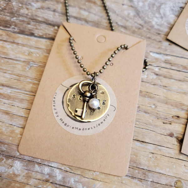 STRONG Antiqued Brass Necklace